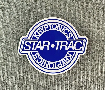 KRYPTONICS STAR-TRAC Wheels Skateboard Sticker 3.25'' Blue sk8