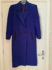 Vintage 80s Mansfield Designer Wool And Cashmere Luxury Coat Size 10