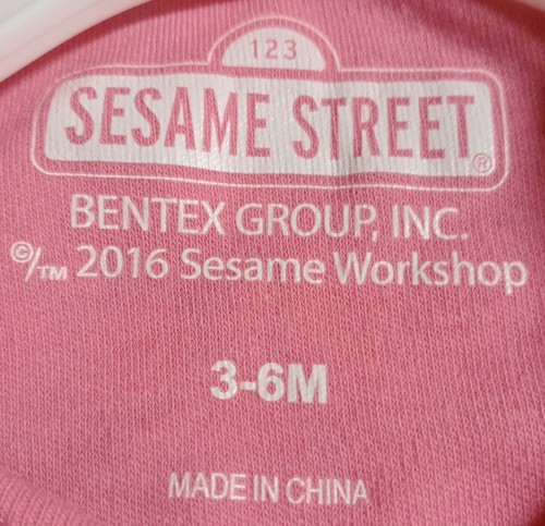 Set Of 2 Sesame Street Girls Size 3-6 Months Multi-Color Cotton Blend Bodysuit23 - Picture 5 of 16