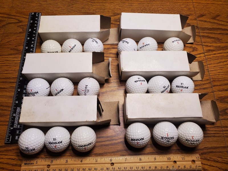 Vintage LOT of 18 Spalding Top-Flite X-Outs Golf Balls w/ boxes SEE PICS!! L@@K