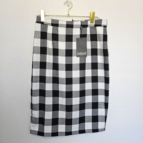 NWT Collectif Modcloth | 50s Retro Gingham Square Vintage Inspired Skirt, Large