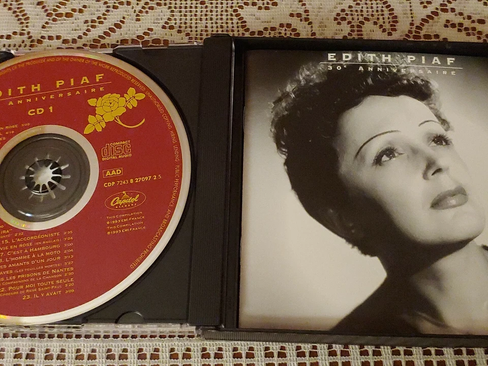 EDITH PIAF - 30th Anniversary 2 Disc Box Set 44 Songs  - Image 3 of 4
