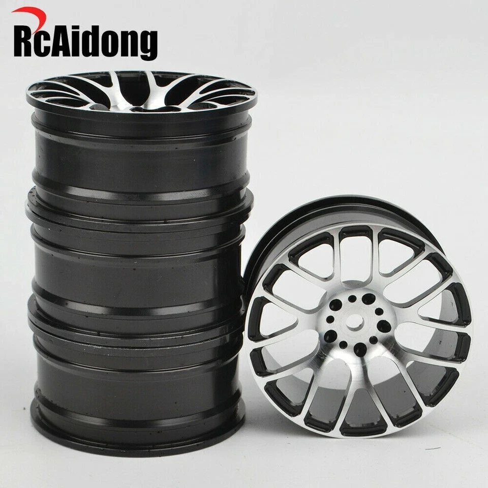RcAidong Aluminium Felgen Für Tamiya TT-01 TT02 1/10 RC Drift on-Road Racing Car - Bild 3 von 4