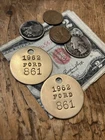 (2) 1962 FORD 861 Custom Brass Key Fobs And Key Rings*