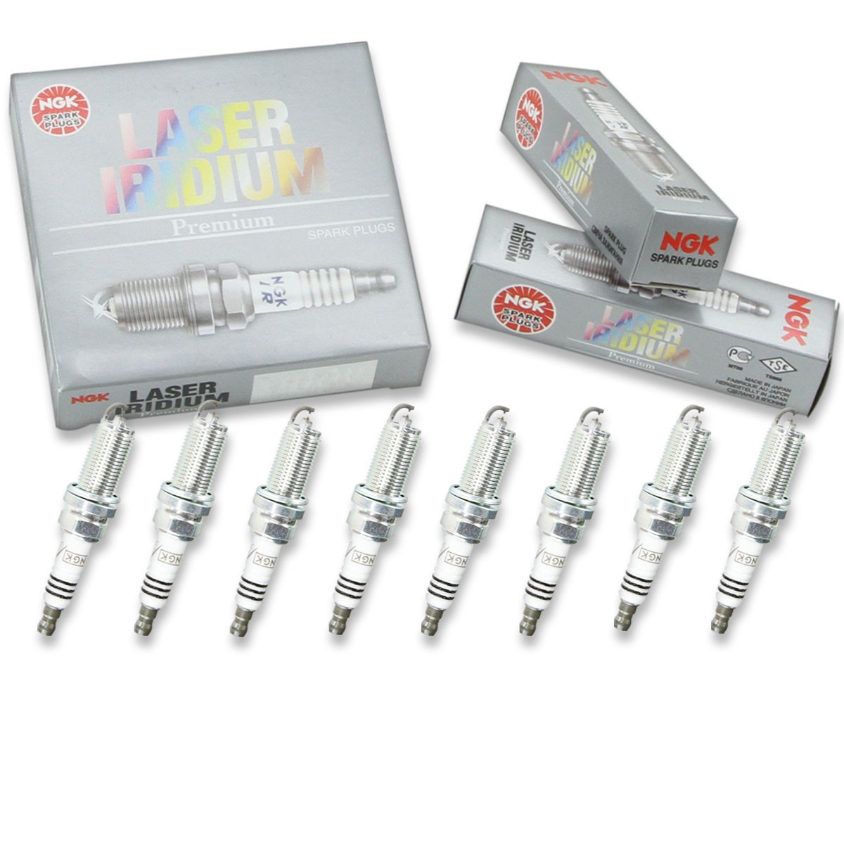 8 pc NGK 6858 DFH6B-11A Laser Iridium Spark Plugs for IKBH20TT FK20HBR11 wh