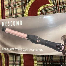 MESCOMB HH03-AU01 Rotating Curling Iron - 1 Inch Automatic Curling Iron for All