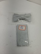 Mens Bow Tie Pre-tied Fashion Novelty Adjustable Tuxedo Bowtie Necktie Silver