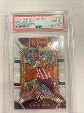 2023-24 Panini Select Laliga Nico Williams White Sparkle Mezzanine 107 PSA  10