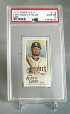 Fernando Tatis Jr. 2020 Topps Allen & Ginter #115 Mini San Diego Padres PSA 10