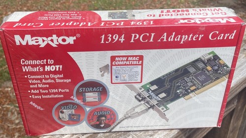 Maxtor 1394 PCI Adapter card K01PC1394A Factory Sealed Fast & Easy Installation - Photo 12/12