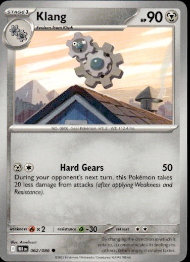 Klang Common SV: Black Bolt 062/086 Pokemon