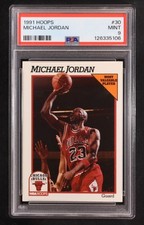 1991-92 NBA Hoops - Michael Jordan #30 (PSA 9)