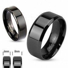 Black IP Stainless Steel Ring