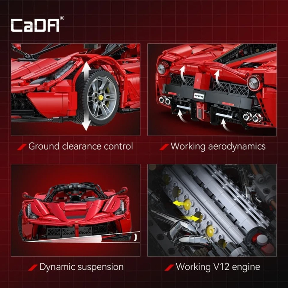 CaDA C61505 – Ferrari LaFerrari Viva Hypercar Model | 4,739 pcs Master 1:8, New - Image 4 of 4