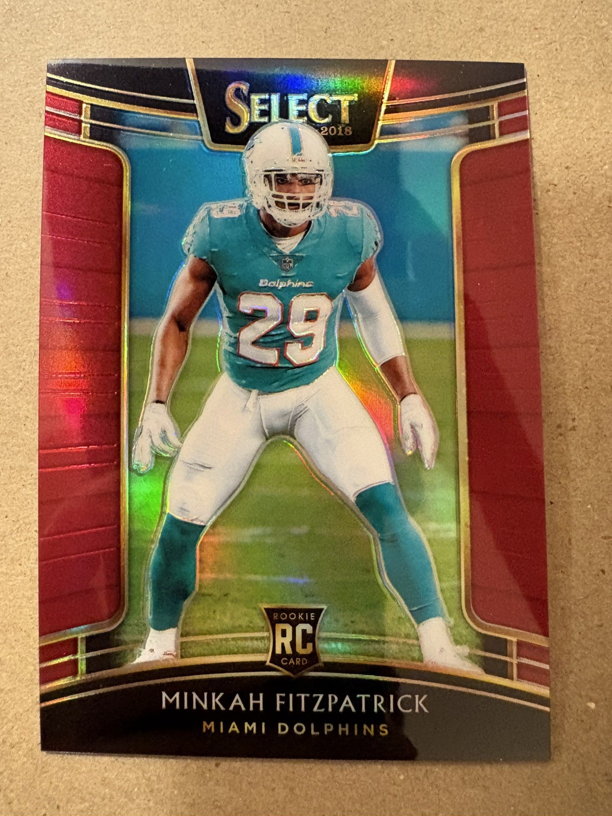 2018 Minkah Fitzpatrick Panini Select Concourse Maroon Prizm /99 Rookie Card #51