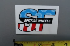 Spitfire Skateboard Wheels USA Flag SF Clear OG Z6 Vintage Skateboarding STICKER