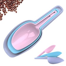 Juego de palas para hielo 3 en 1, botes de pl&aacute;stico multiusos para la cocina