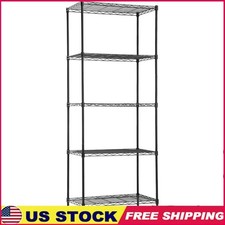 5-Tier Heavy Duty Storage Rack Kitchen Organizer Adjustable Shelving Unit New