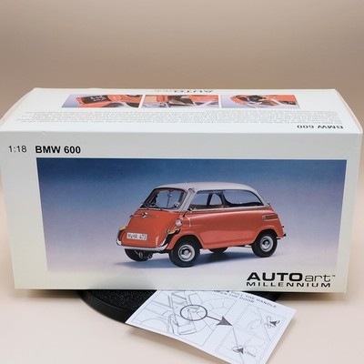 AUTOart 1/18 BMW 600 1957 Red OHV Isetta Millennium diecast metal