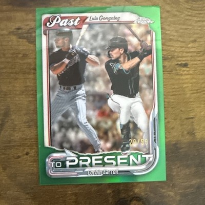 Luis Gonzalez / Corbin Carroll Past to Present #PTP-12 Green Parallel 79/99