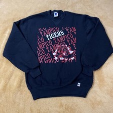Vintage Russell Athletic Tampico Tigers Sweatshirt Size Medium Made In USA