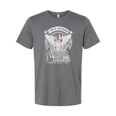 Veteran Unisex T Shirt With Eagle Emblem And Oath Of Enlistment Graphic Design F