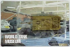 Candy toy mini car 22. Jagdpanther single color camouflage "World Tank Museum