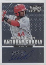 2013 Prizm Perennial Draft Picks Prospect Signatures Anthony Garcia #91 Auto 5ox