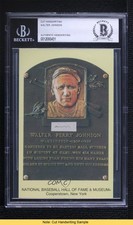 BAS National Baseball Hall of Fame and Museum Postcards Walter Johnson READ 2u3