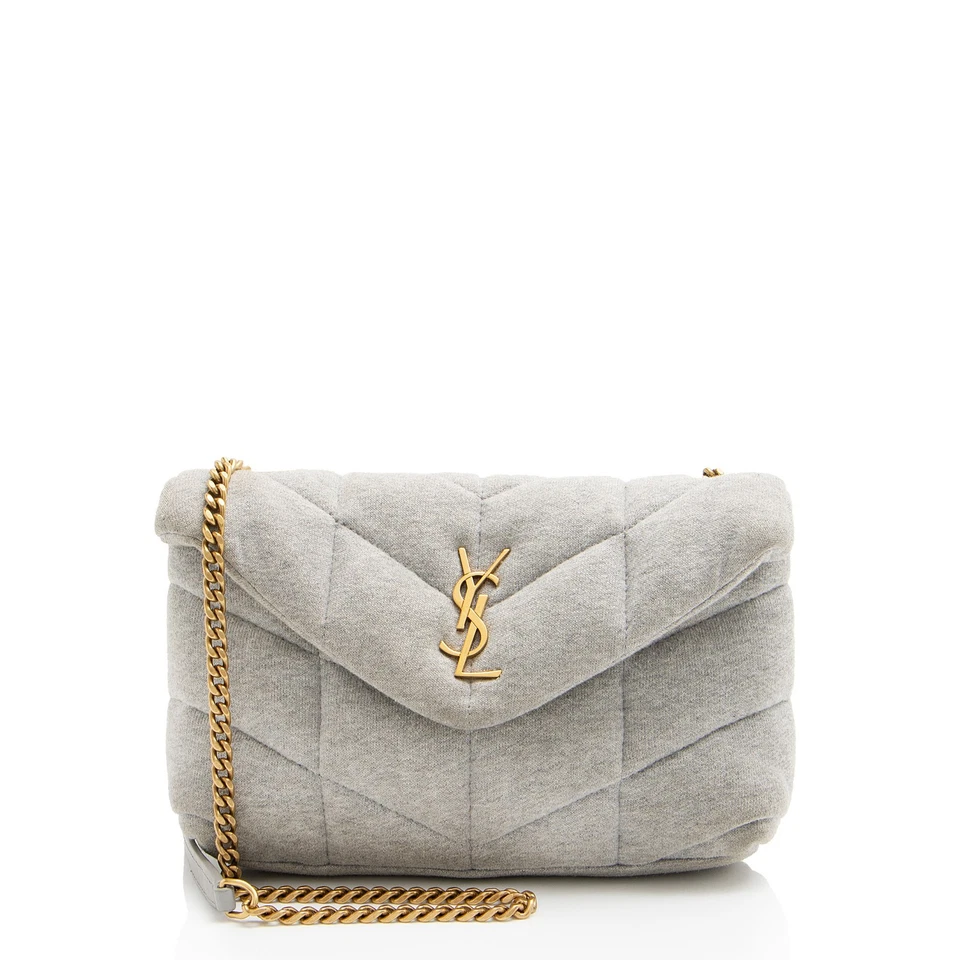 Saint Laurent Jersey Monogram Puffer LouLou Toy Shoulder Bag