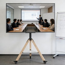 Large Easel Studio Floor TV Stand for 43-75″ LCD Mount Bracket Space-saving Hall