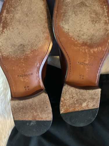 Magnanni Uomo Taglia 9 M Cinturino Singolo Monaco Pelle COGNAC BRUNITO/MARRONE - Foto 5 di 14