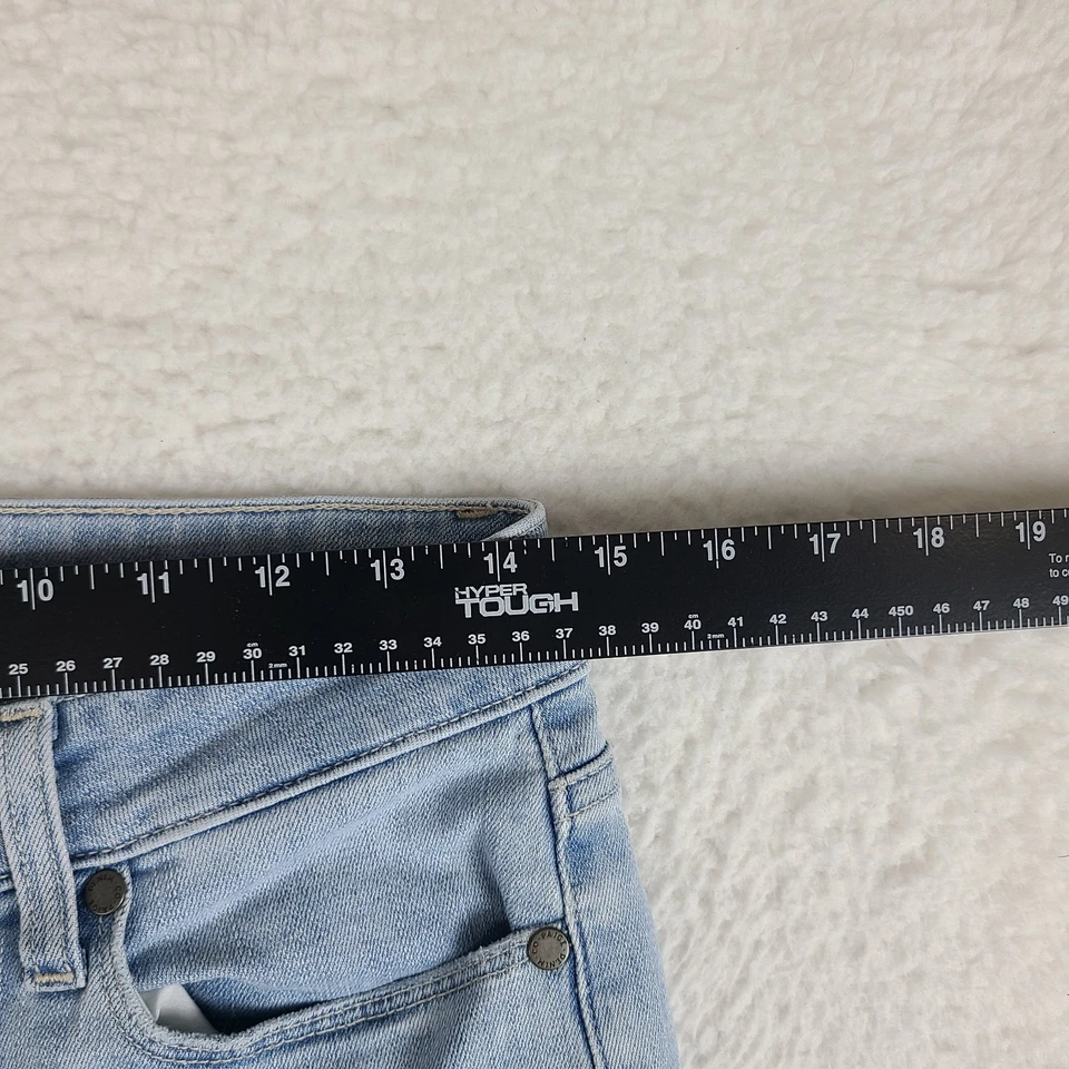 PAIGE Jeans Womens 28 Blue Skyline Ankle Peg Light Wash Daralyn Destructed Denim - Image 4 of 4