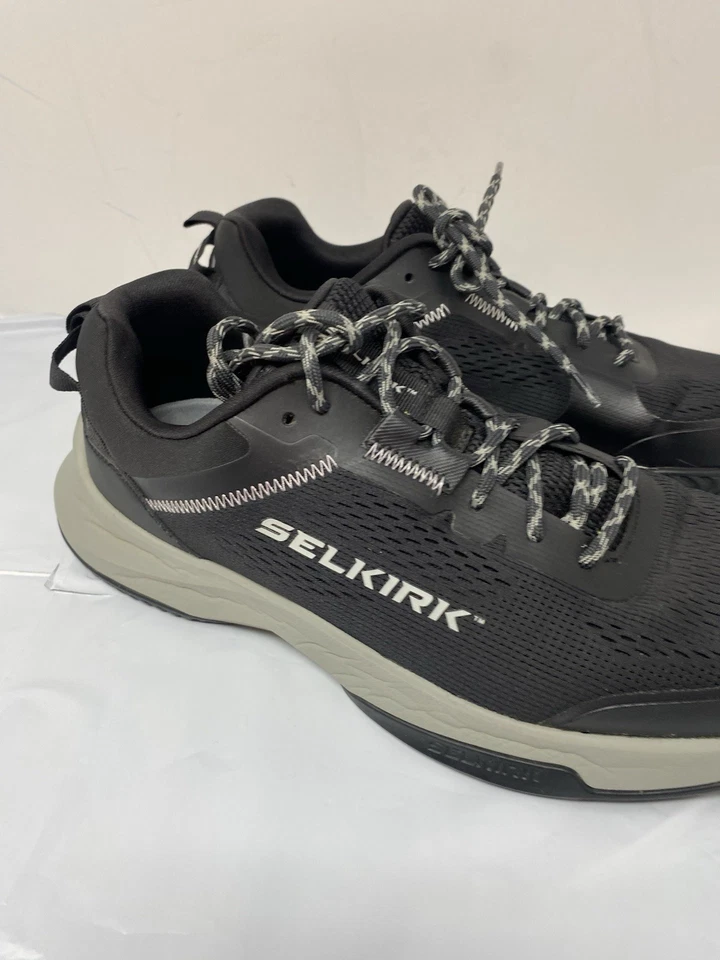 Selkirk Courtstrike Pickleball 鞋男式 11.5 码美国黑色/灰色运动鞋 — 第 2/4 张图片