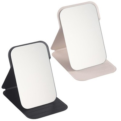 nanaxagly 2 Pack Folding Makeup Mirror, PU Leather Mirror with Adjustable Sta...