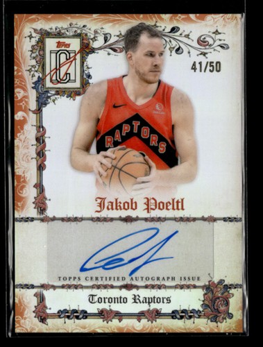 2025 Topps Signature Jakob Poeltl Orange (RAW)
