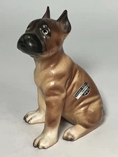 Hagen Renaker Champ Boxer Puppy Dog Figurine Fireside Line Brown