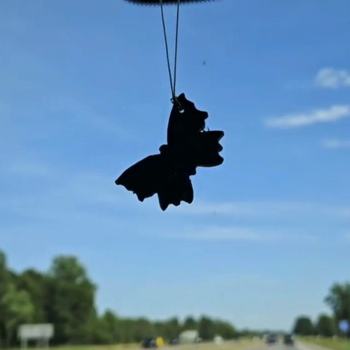 NEW CAR Purple/Gray Marbled Tear Drop Car Air Freshener (SMELLBOUND REFRESHERS) - Video 1 of 1