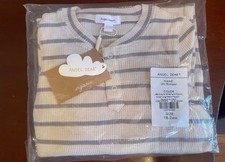 New Angel dear gray thermal weave Uni romper 18-24 mo