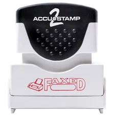 ACCU-STAMP2 Message Stamp with Shutter, 1-Color, FAXED, 1-5/8" x 1/2" Impress...