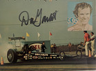 BIG DADDY DON GARLITS SIGNED VTG RARE NHRA AHRA DRAG RACING HANDOUT POSTCARD