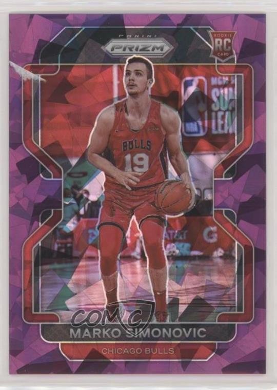 2021-22 Panini Prizm Purple Ice Prizm 94/149 Marko Simonovic #166 Rookie RC 0b3