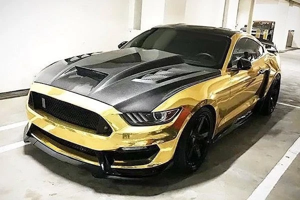 For Ford Mustang 15-17 VIS Racing Terminator Style Carbon Fiber Hood Foto 3 de 4