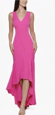 Vince Camuto High/Low Dress. Size 14 Fushia Long Dress. Lined. NWT .