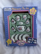 Gourmet Time Chinaware Tea Set 13 Piece Toy Pretend Play