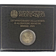 VATICAN 2023 - POPE FRANCIS - BIMETALLIC COIN 2 EURO - SPECIAL MANZONI