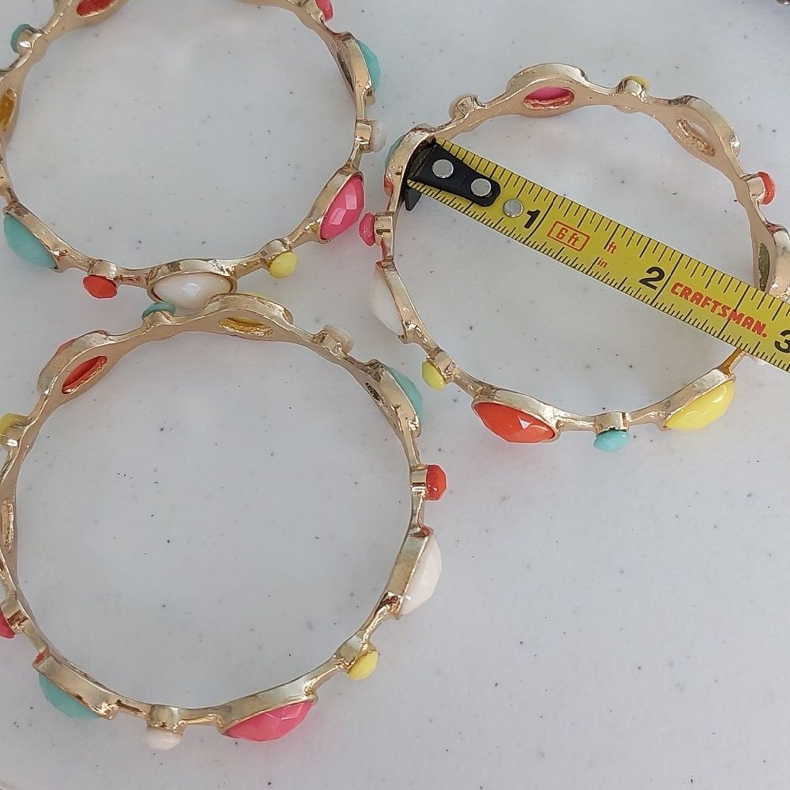 Set of 3 Stackable Bangle Bracelets - image 5