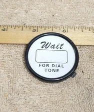 VINTAGE Automatic Electric Telephone Card Retainer w/ Dial Card !