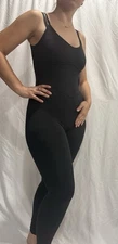 JoyLab Black Stretch Bodysuit Jumpsuit Activewear XS