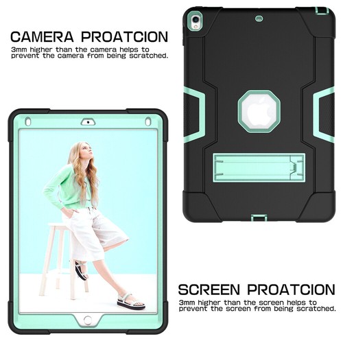 For iPad Air 3 iPad Pro 10.5 Hybrid Rugged Shockproof Armor Bumper Stand Case - Picture 15 of 84